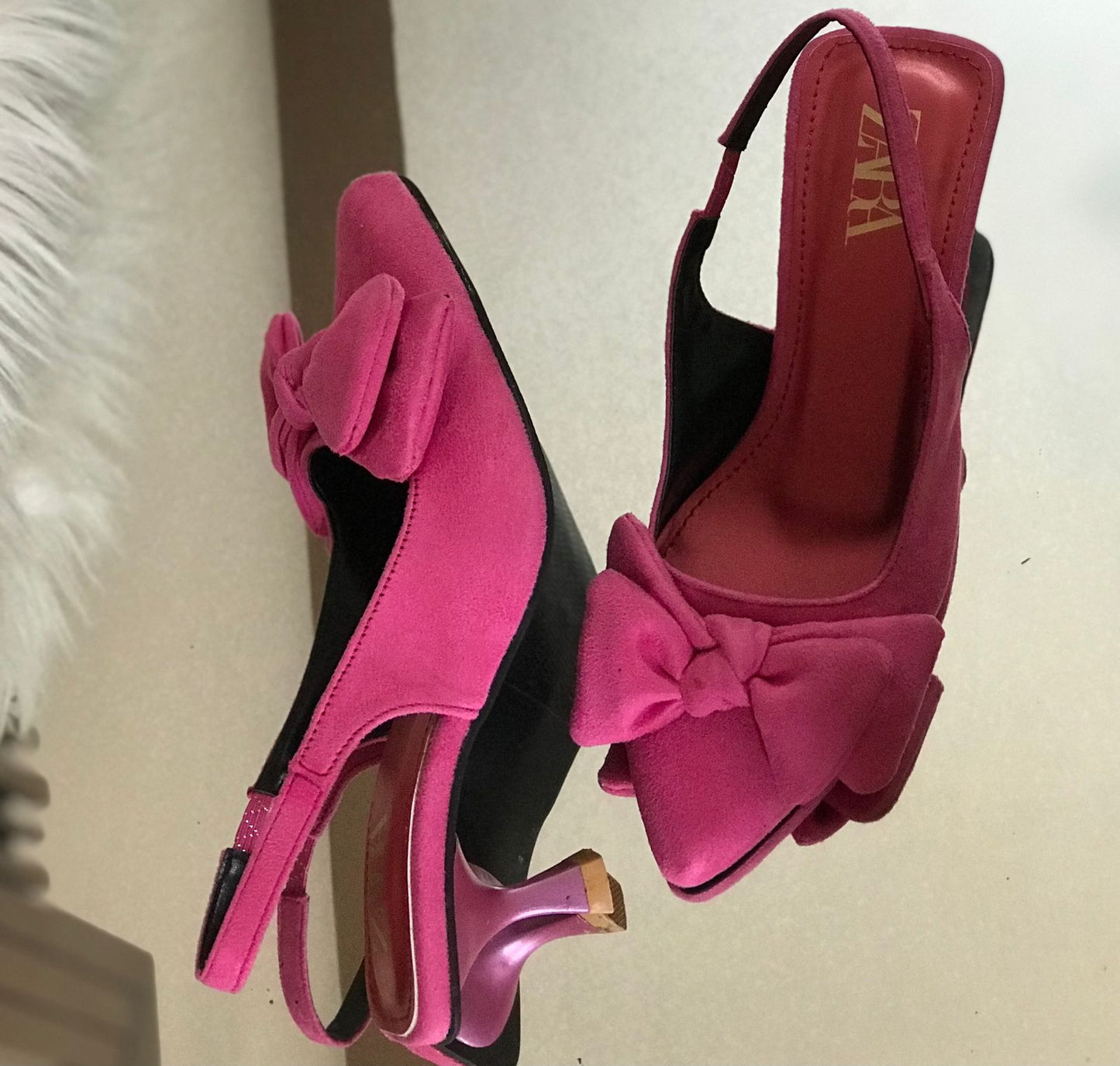 Luxury Satin Bow Slip-On Heels