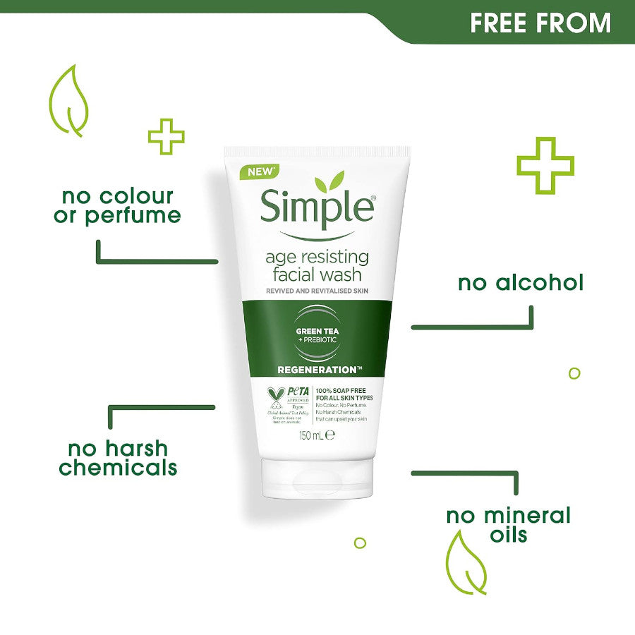 Simple Age Resisting Facial Wash 150ml
