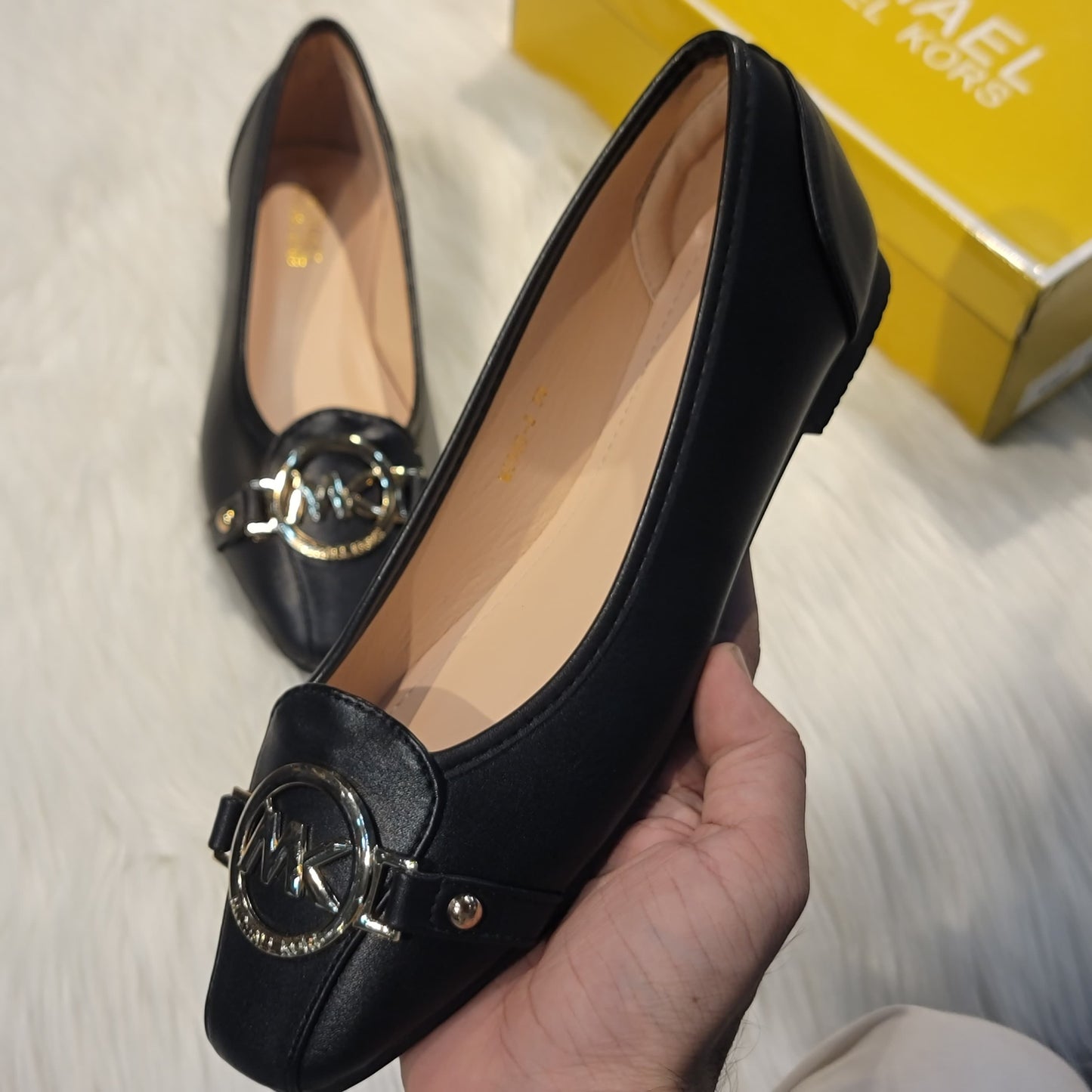 MICHAEL KORS Alice Logo Ballet Flat Shoes