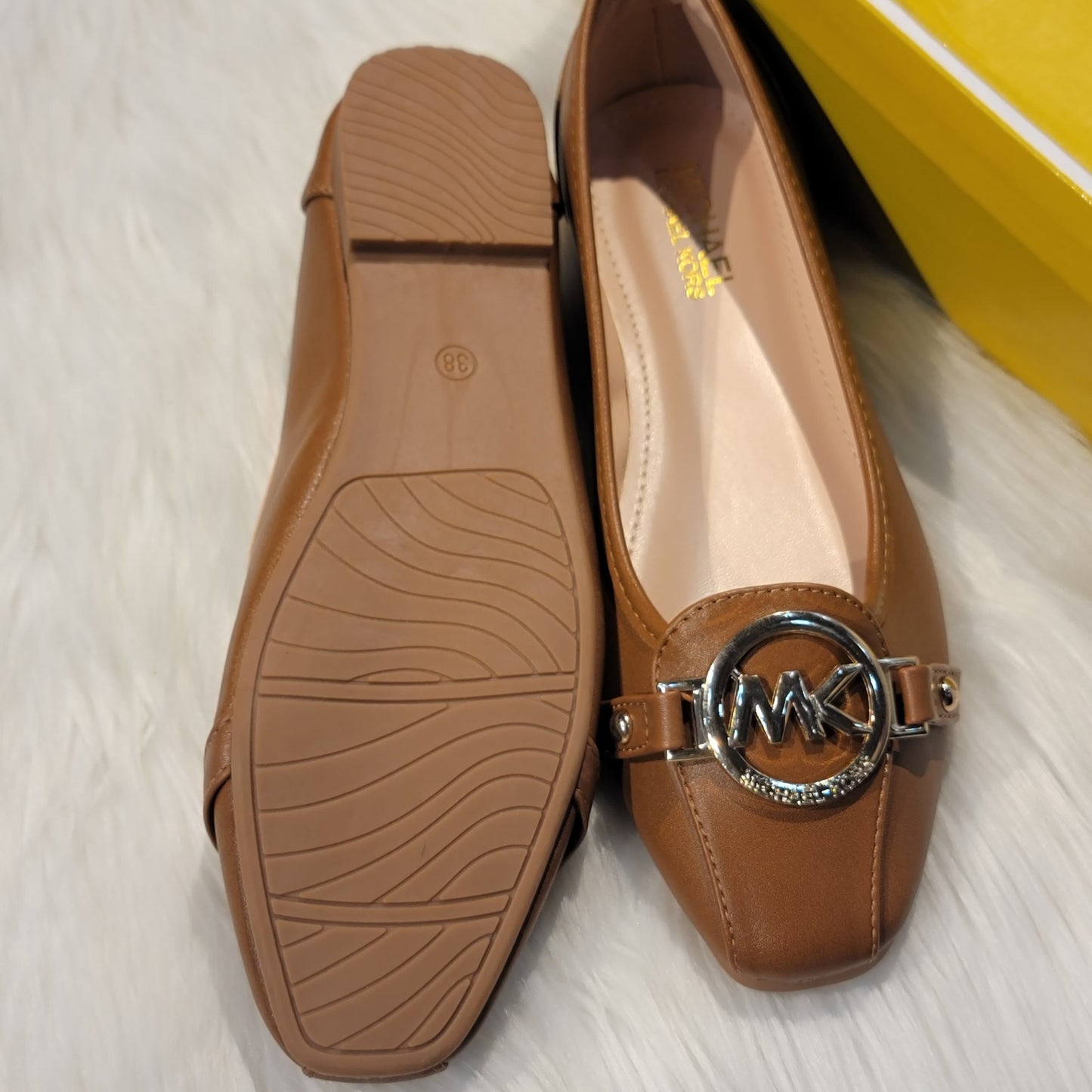 MICHAEL KORS Alice Logo Ballet Flat Shoes