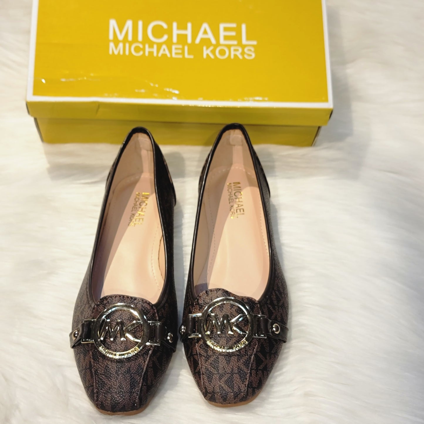 MICHAEL KORS Alice Logo Ballet Flat Shoes