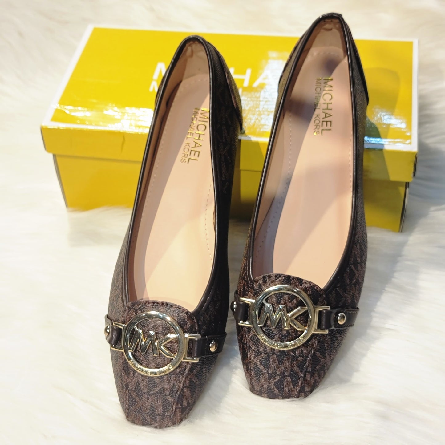 MICHAEL KORS Alice Logo Ballet Flat Shoes