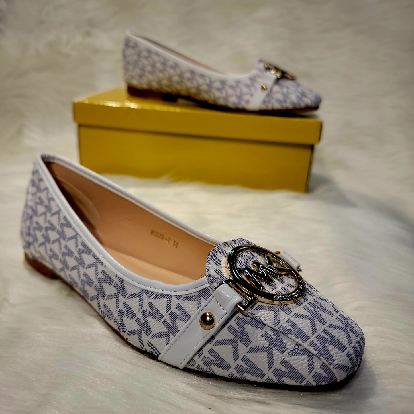 MICHAEL KORS Alice Logo Ballet Flat Shoes