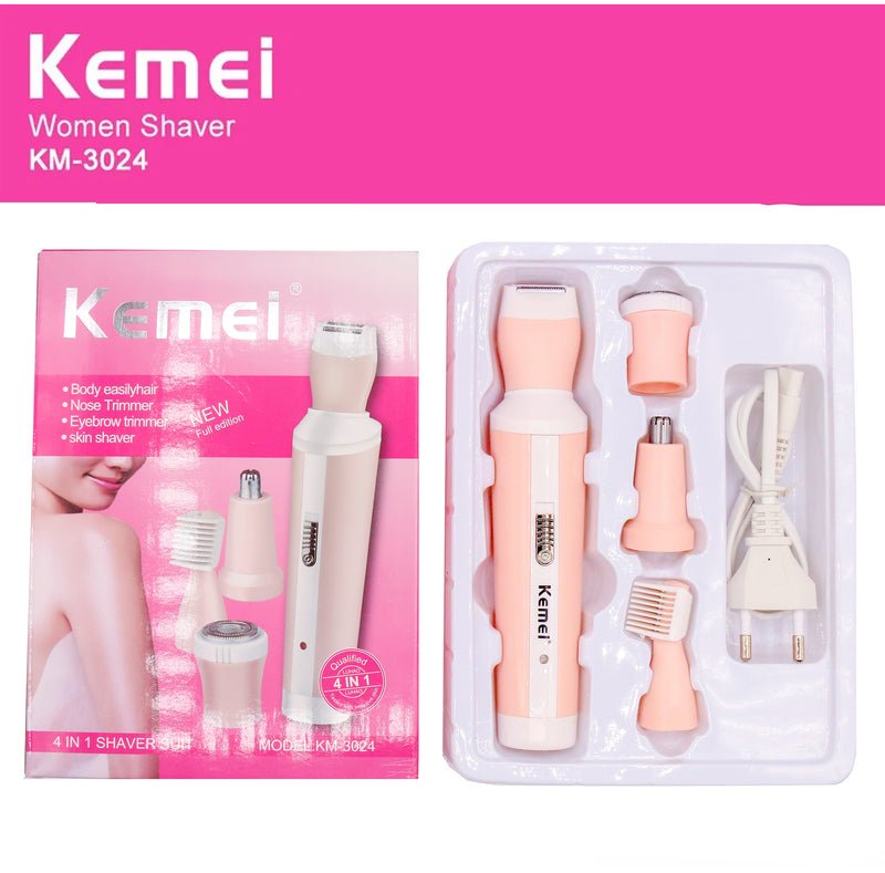 Kemei KM-3024 4-in-1 Women's Epilator