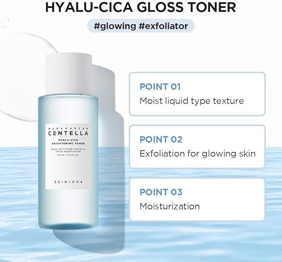 Centella Hyalu-CICA Brightening Toner Hyaluronic Acid CICA Niacinamide