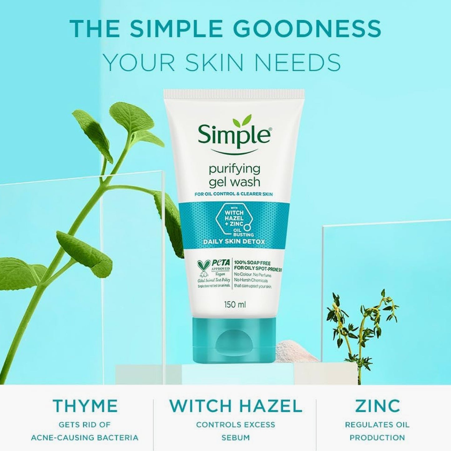 Simple Purifying Gel Wash 150ml