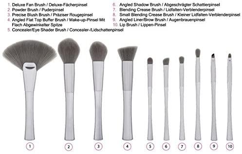 Smoke 'n Mirrors 10 Piece Metalized Brush Set with Bag