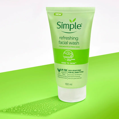 Simple Refreshing Kind To Skin Facial Gel Wash 150ml