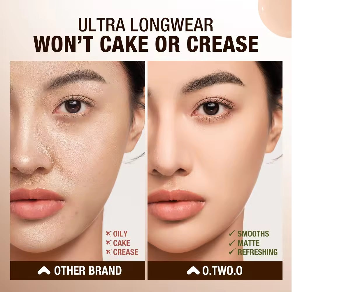 O.TWO.O 2 IN 1 LASTING POWDER AND CUSHION CREAM