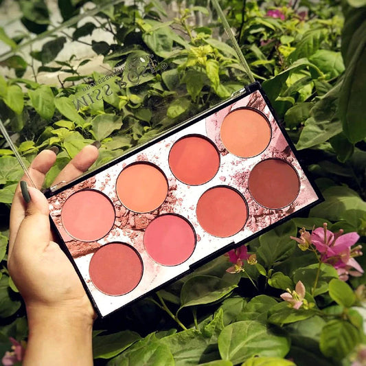 MISS ROSE Blush Palette With 8 Colors