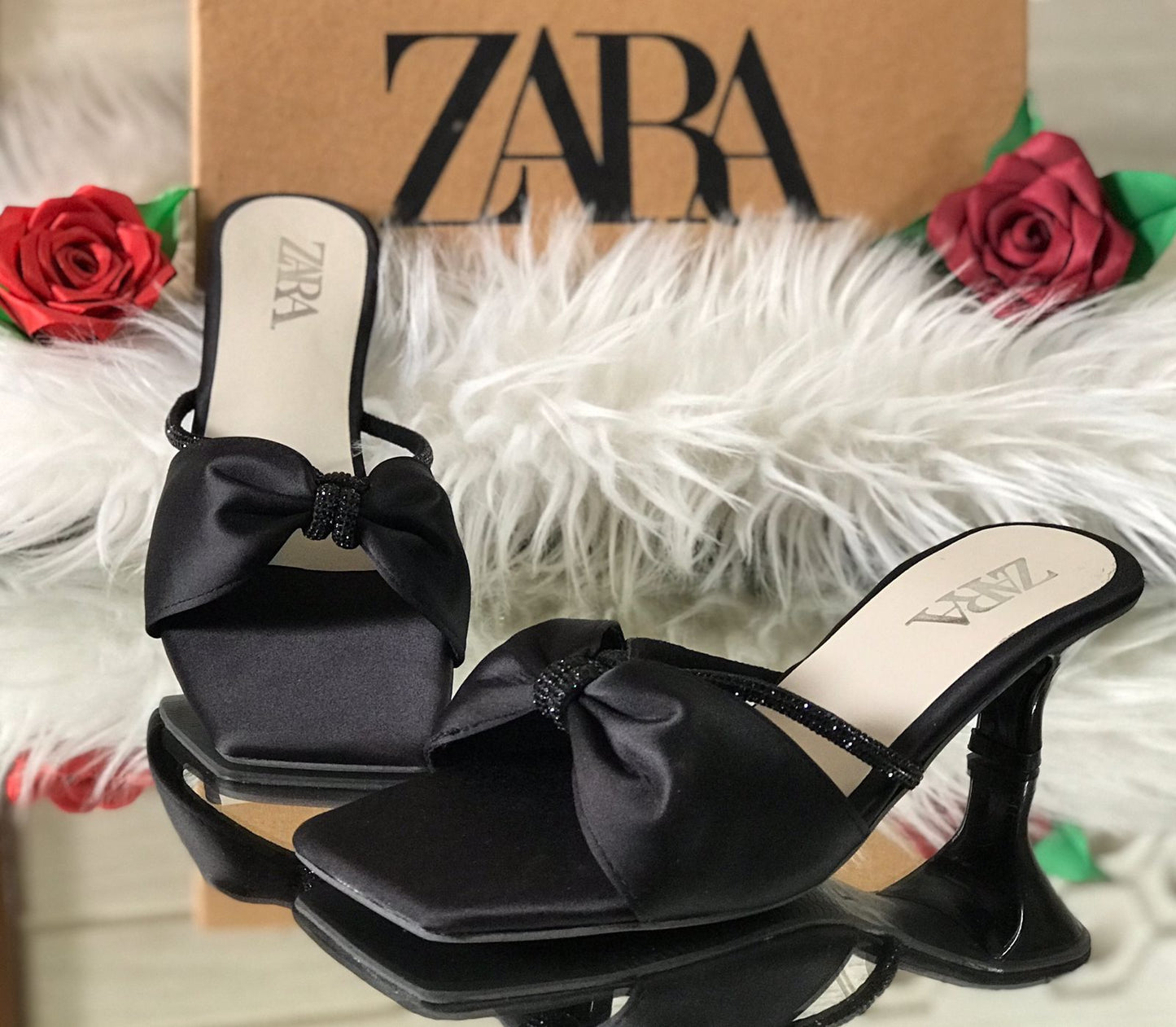 Elegant Satin Bow Heels – Women’s Party & Wedding Footwear