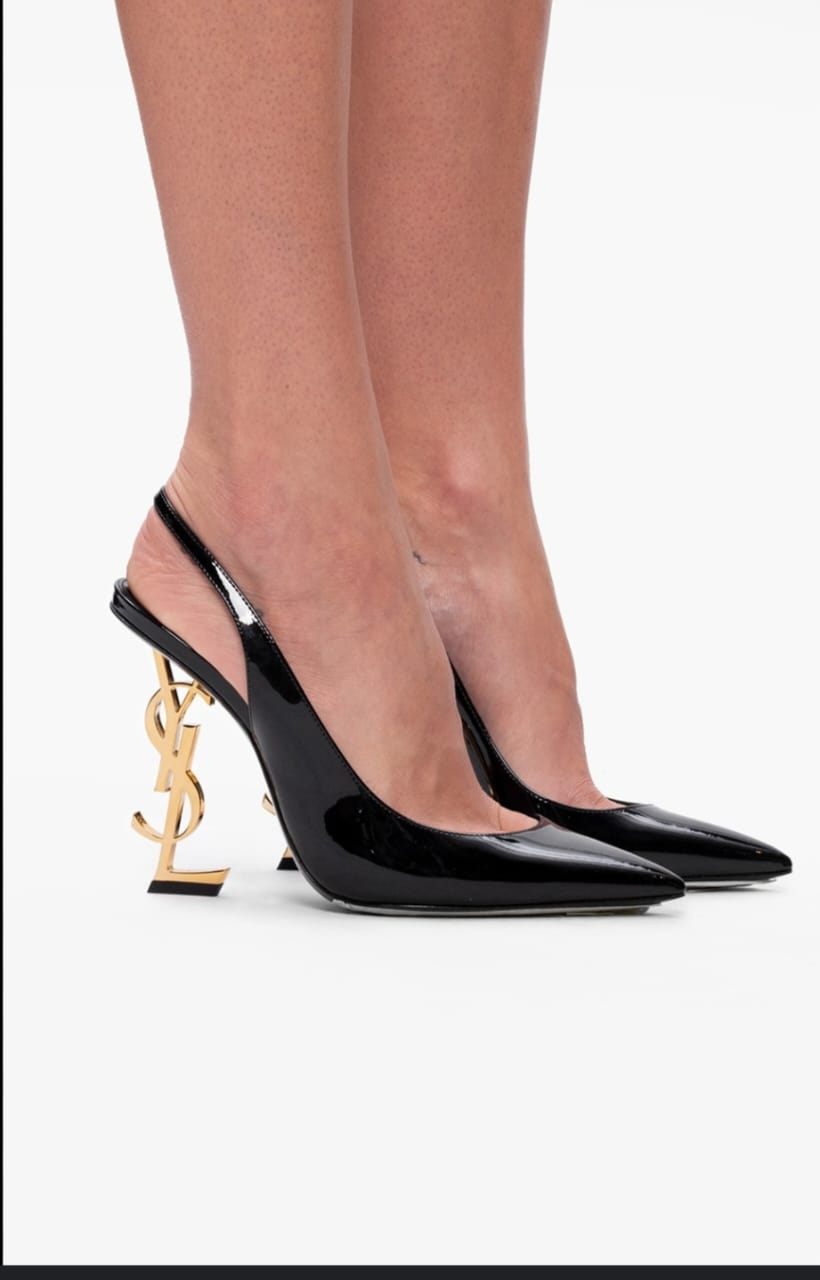 Saint Laurent - Opyum Slingback Heels in Black