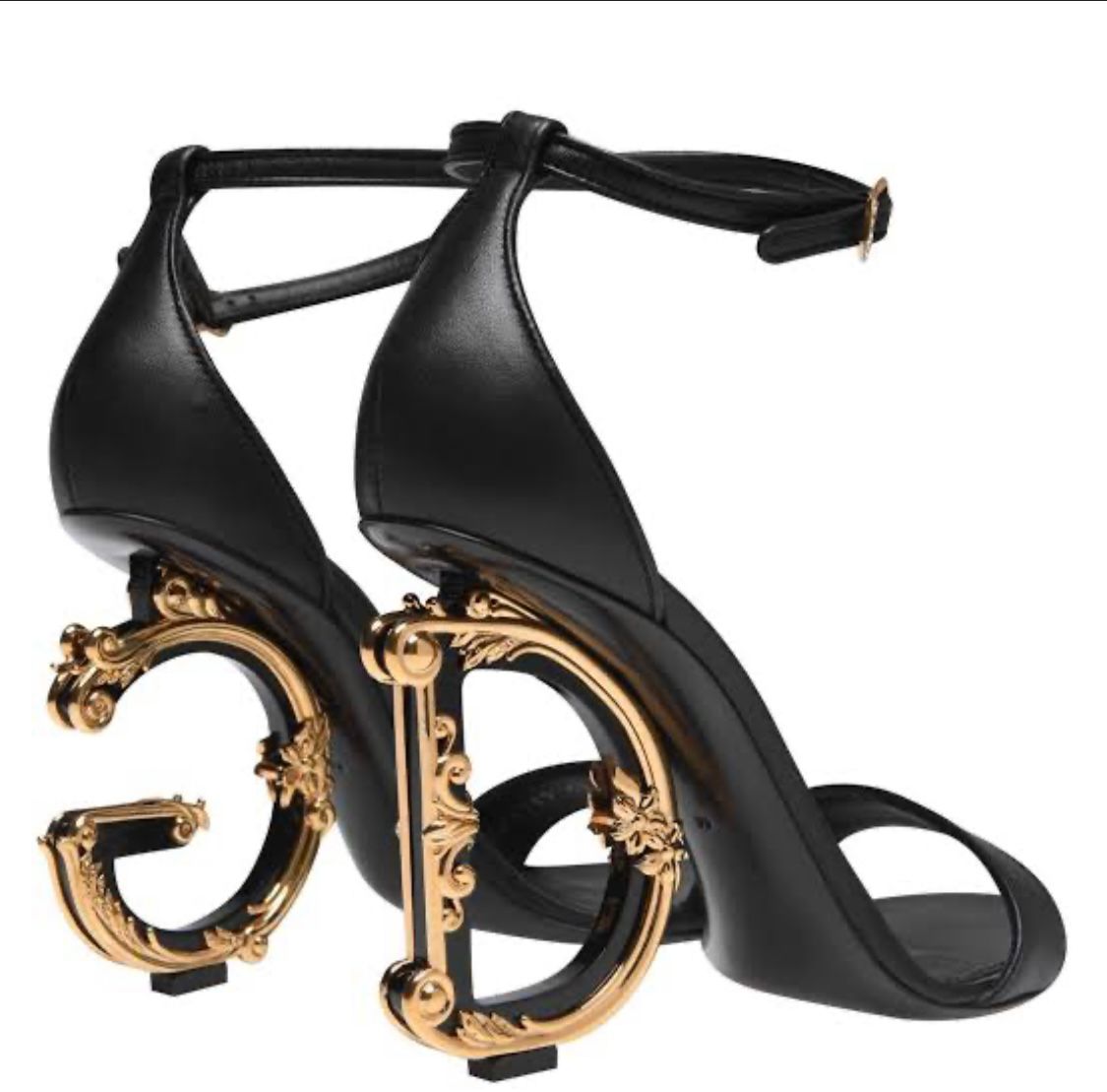 High Heel Gold Buckle Sandal Slippers  Fashion Ladies high heels Open Toe Strap