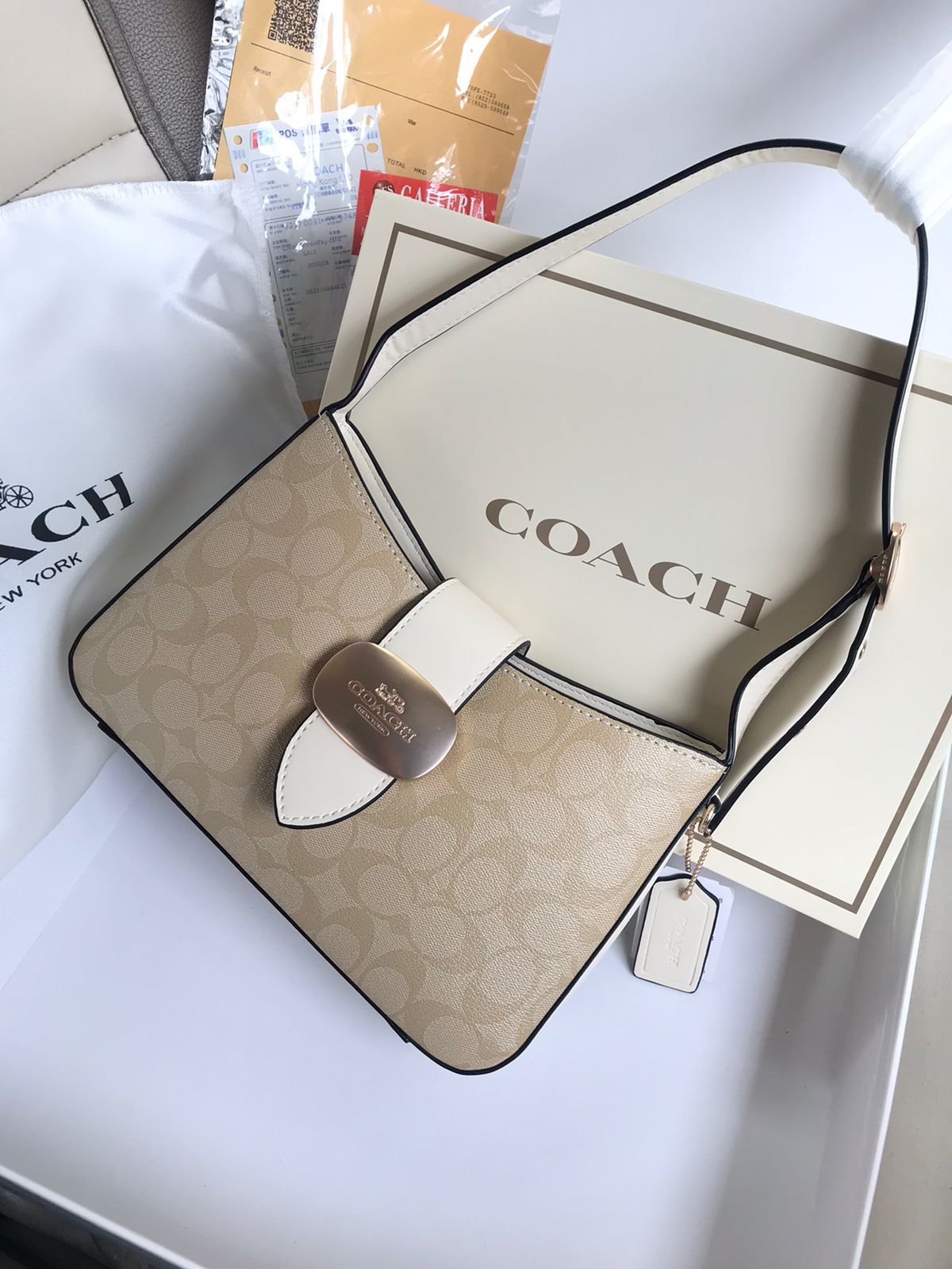 Coach Bag With Brand Box With Brand Card Brand Dust Cover