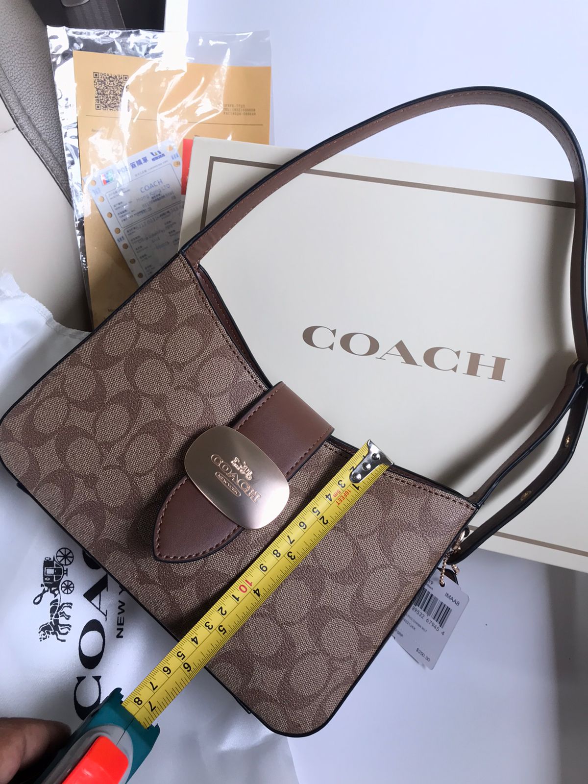 Coach Bag With Brand Box With Brand Card Brand Dust Cover