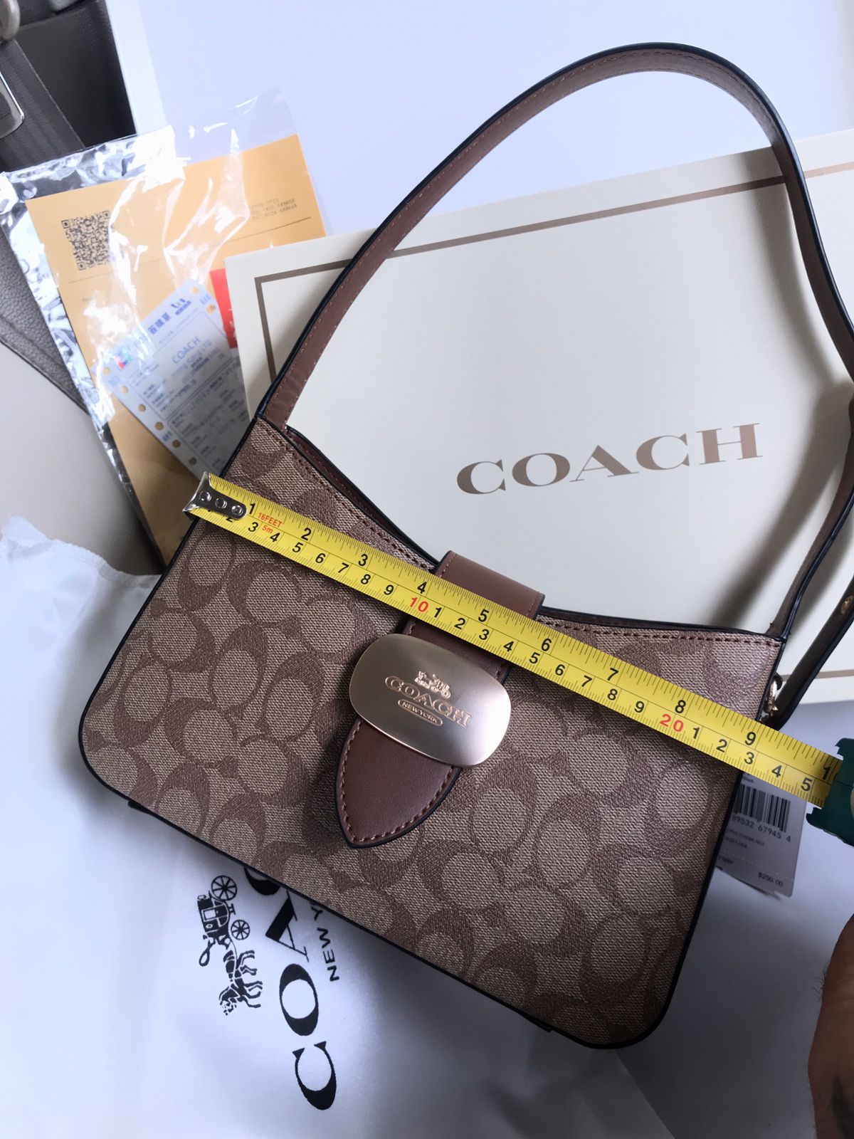 Coach Bag With Brand Box With Brand Card Brand Dust Cover