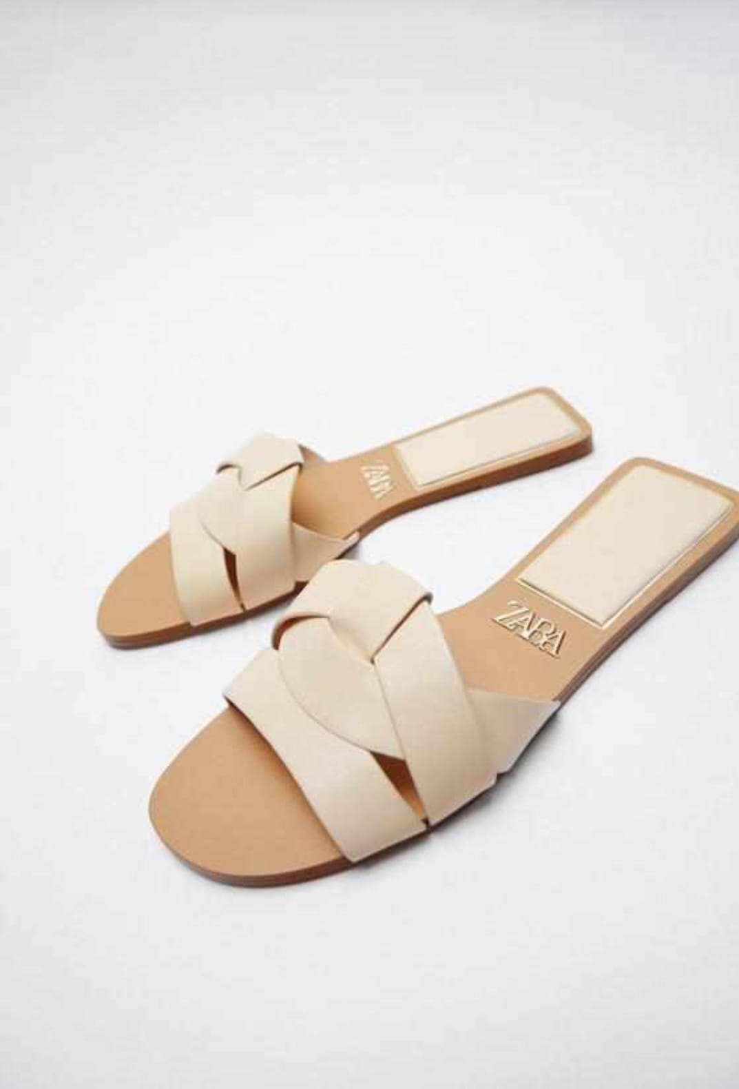 Fashion zara slip on sandals