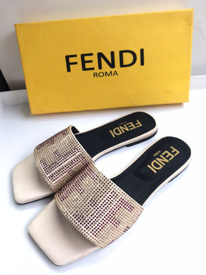 FENDI Best Quality Slippers With Brand Box