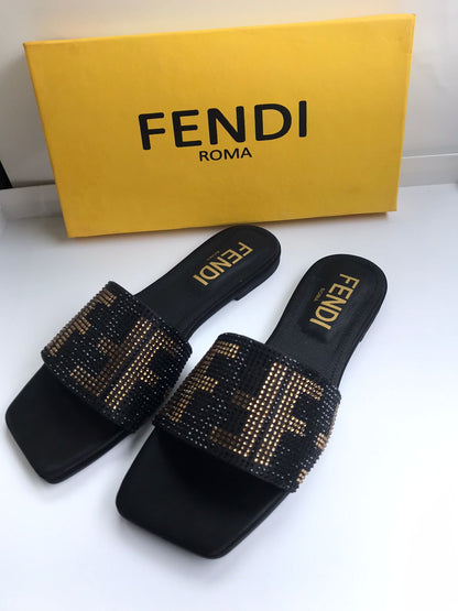 FENDI Best Quality Slippers With Brand Box