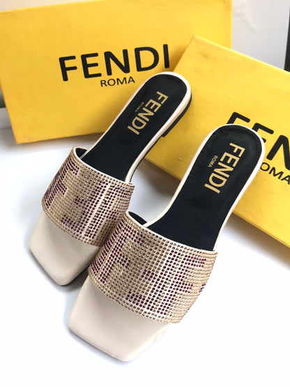 FENDI Best Quality Slippers With Brand Box