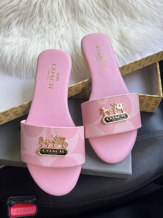 Coach Women Slide With Brand Box