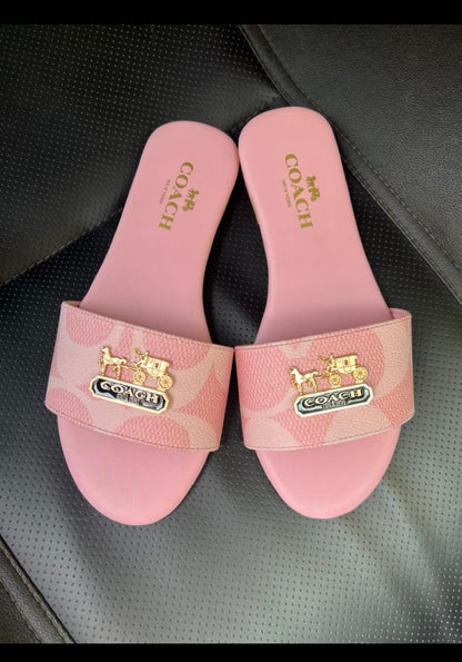 Coach Women Slide With Brand Box