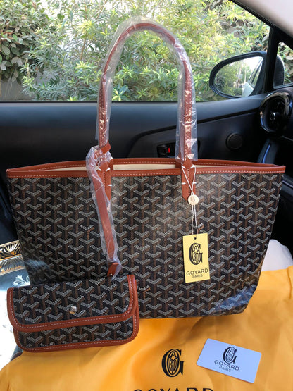 GOYARD Saint Louis Reversible Tote Bag For Women With Pouch - Without Brand Box