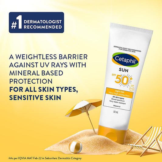 Cetaphil Sunscreen SPF 50 | Dermat recommended for Sensitive Skin