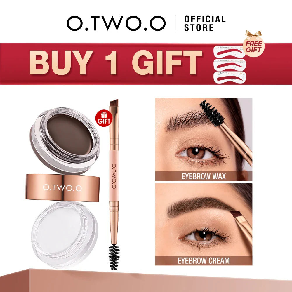 O.TWO.O FLUFF SHAPING BROW WAX AND BROW CREAM