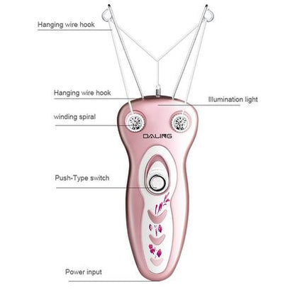 Rechargeable Hair Remover | Daling Threading Machine for Hair Removal