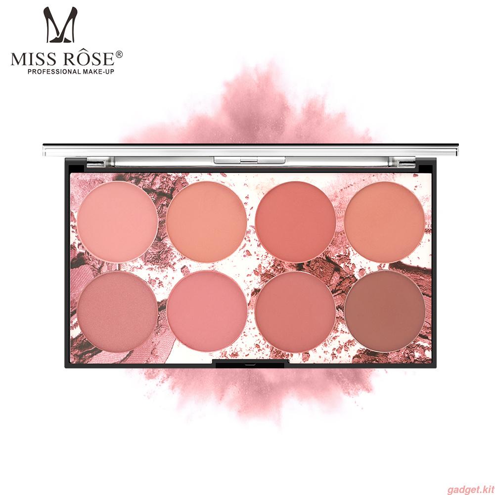 MISS ROSE Blush Palette With 8 Colors