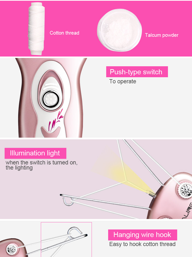 Rechargeable Hair Remover | Daling Threading Machine for Hair Removal