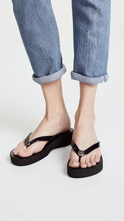 Women Tory Burch Sandals - Wedge Slippers