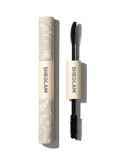 SHEGLAM All-In-One Volume & Length Mascara-Washable Black 2 In 1 Double Head Brush Easy To Remove