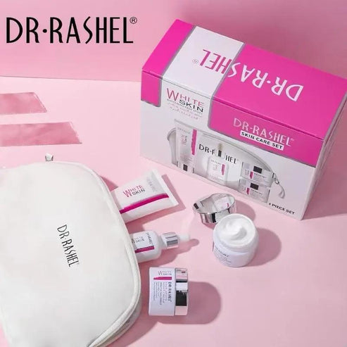 Dr.Rashel Skin Care White Skin Whitening Fade Spot 4 Piece Set With Bag