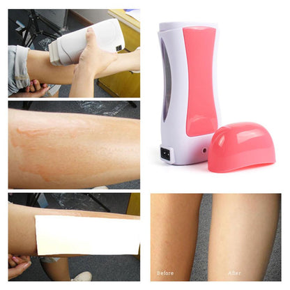 Depilatory Wax Heater Roll On Hair Removal Kit