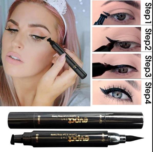 AVIERLL 2 IN 1 Black Liquid Eyeliner β glamstore.pk