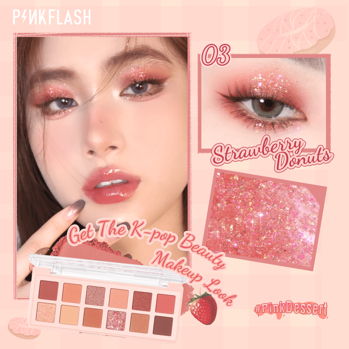 Pinkflash Pro Eyeshadow Palette PF-E15