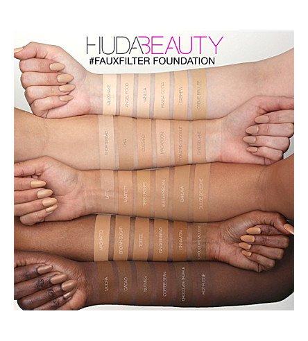 huda beauty foundation shades