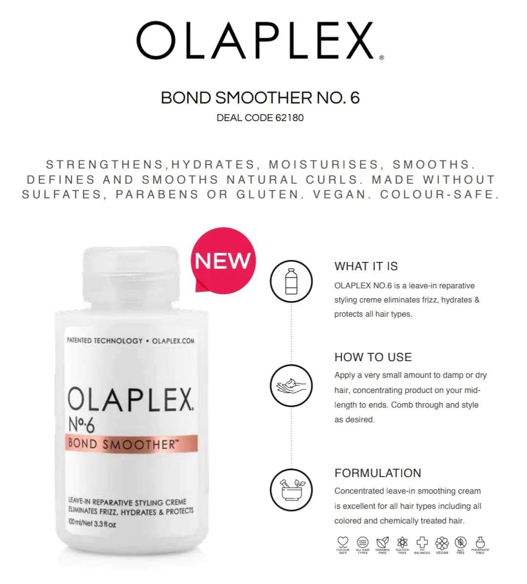 OLAPLEX no 6 Bond smoother 100 ml