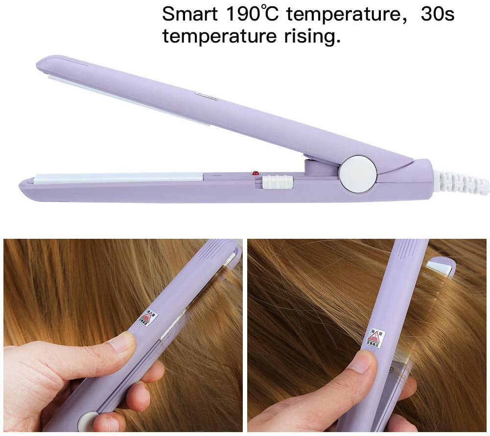 Travel size outlet straightener