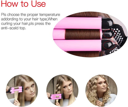 3 Barrel Curling Iron Hair Waver