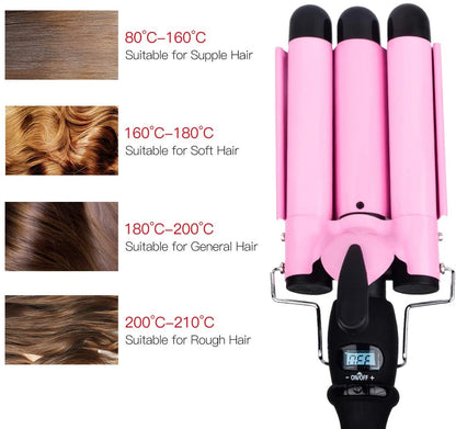 3 Barrel Curling Iron Hair Waver