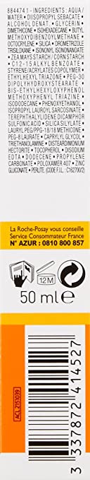 LA ROCHE-POSAY ANTHELIOS ULTRA-LIGHT INVISIBLE FLUID SPF50 50ML
