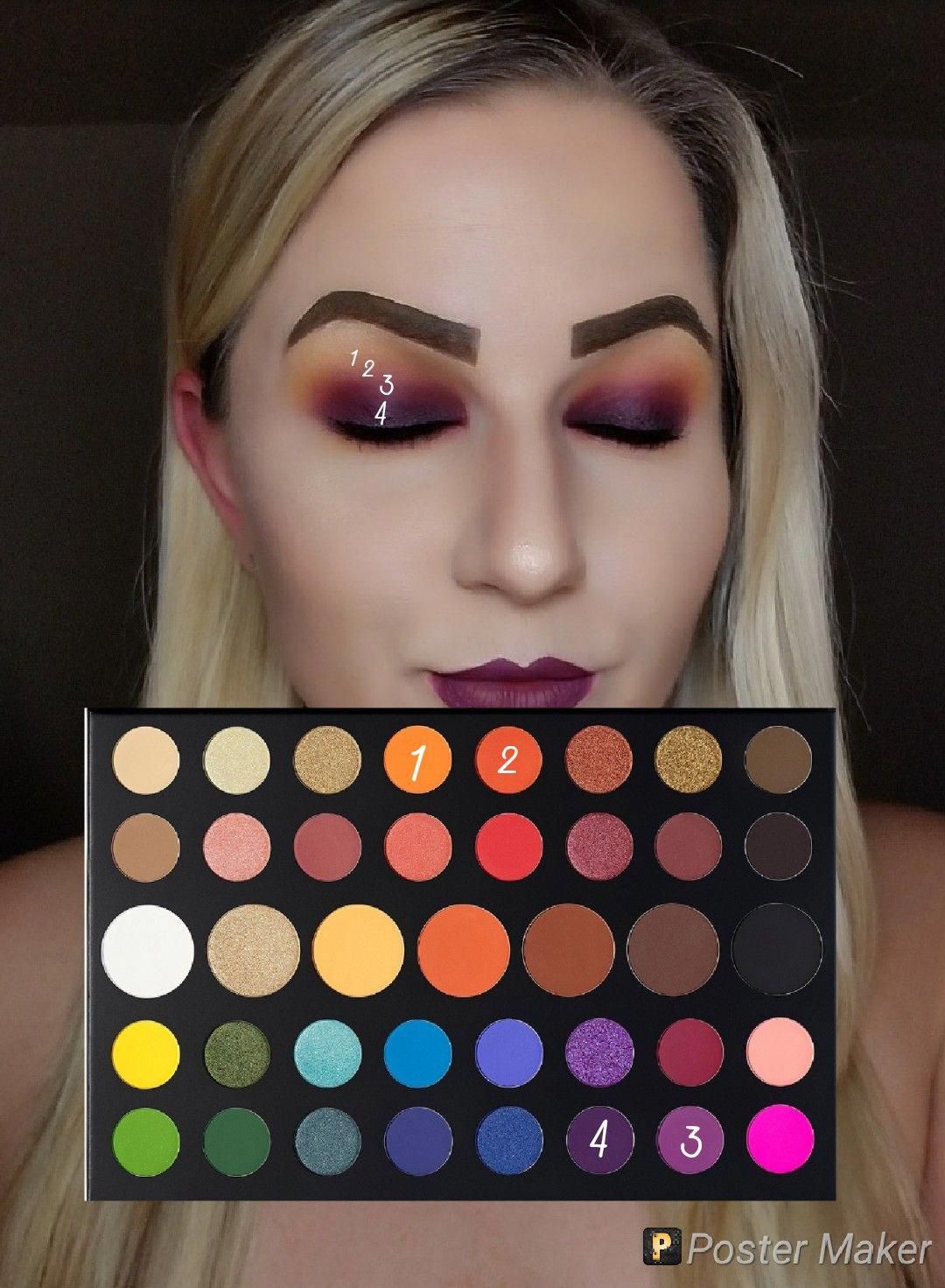 Step by step eyeshadow deals looks james charles palette