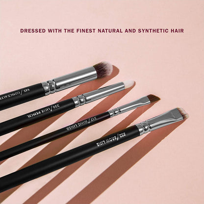 ZOEVA Luxe Complete Makeup Brush Set Includes 15 Face and Eye Makeup Brushes