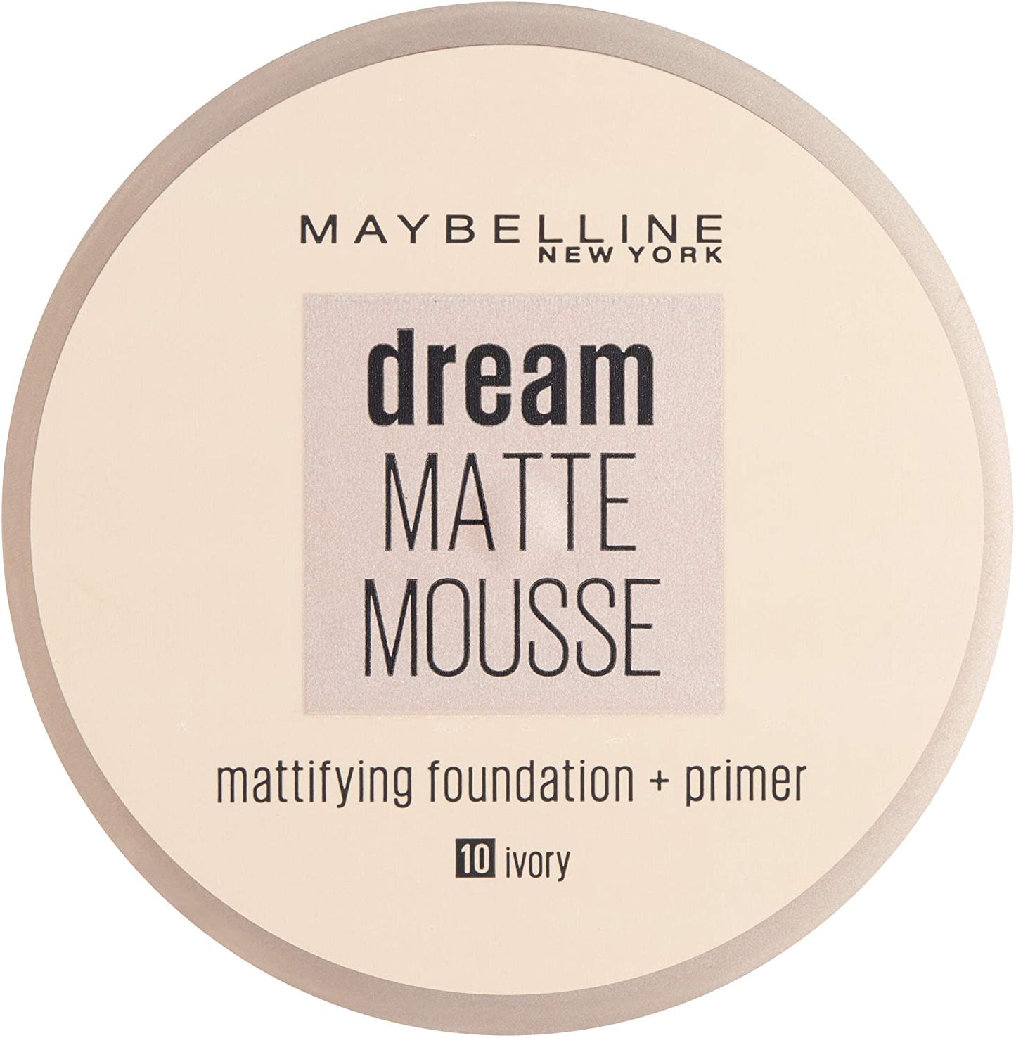 Maybelline New York Dream Matte Mousse Foundation, Natural Beige, 0.5 Fl Oz (Pack of 1)