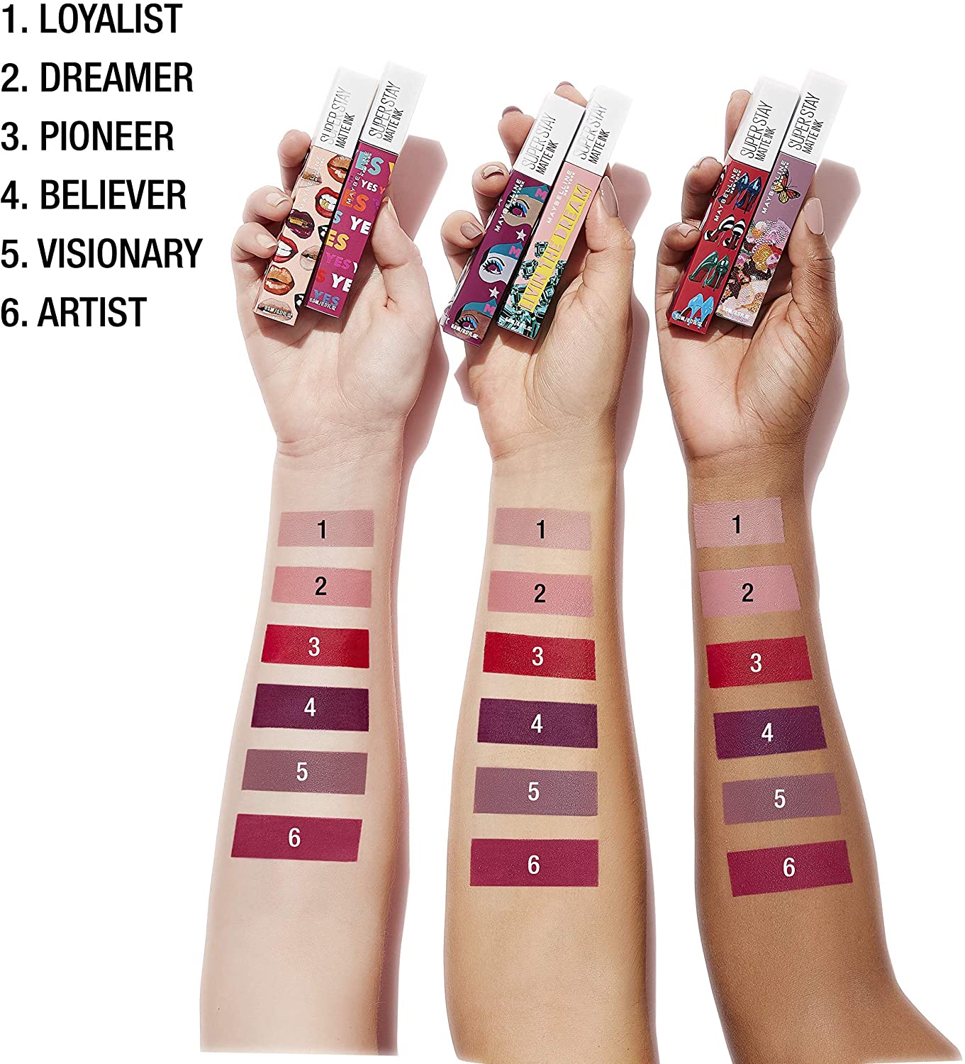 Maybelline New York x Ashley Longshore Liquid Lipsticks