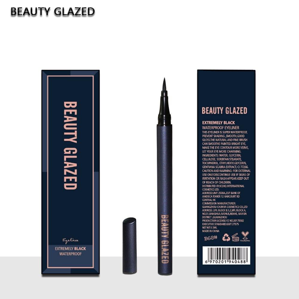 Beauty Glazed Professional Waterproof Liquid Eyeliner Style Black Long-lasting Eye Liner Pen Pencil Makeup Cosmetics Tools