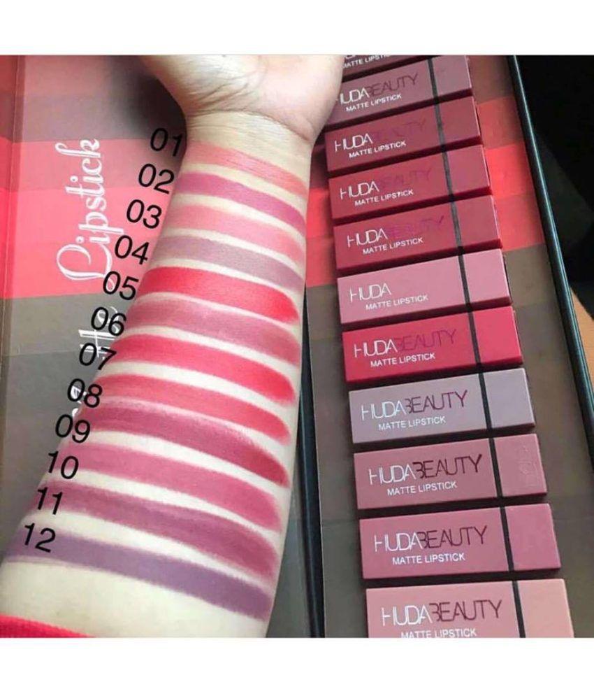 Huda Beauty Matte Lipsticks Set of 12